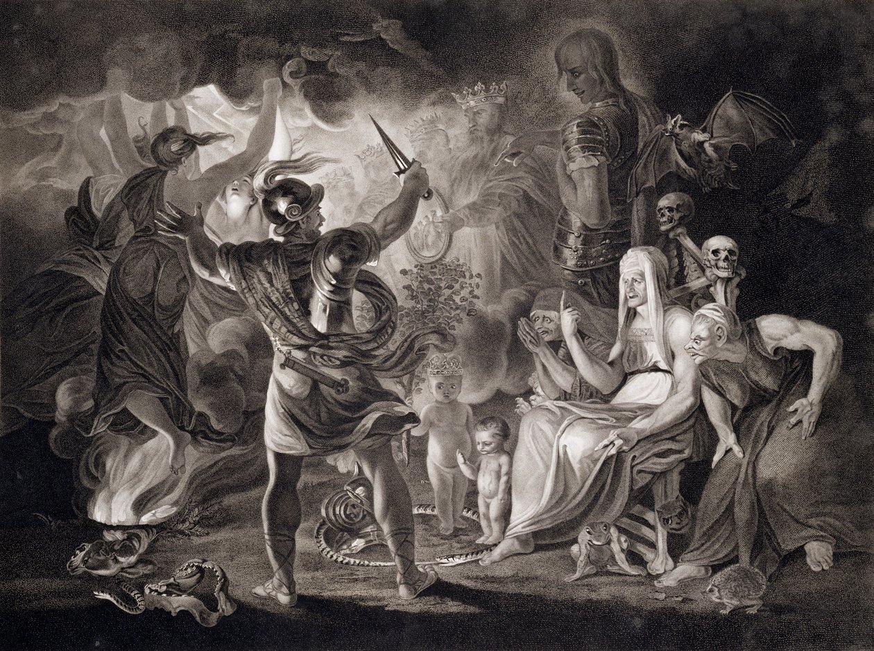 Macbeth, les trois sorcières et Hécate - John Boydell