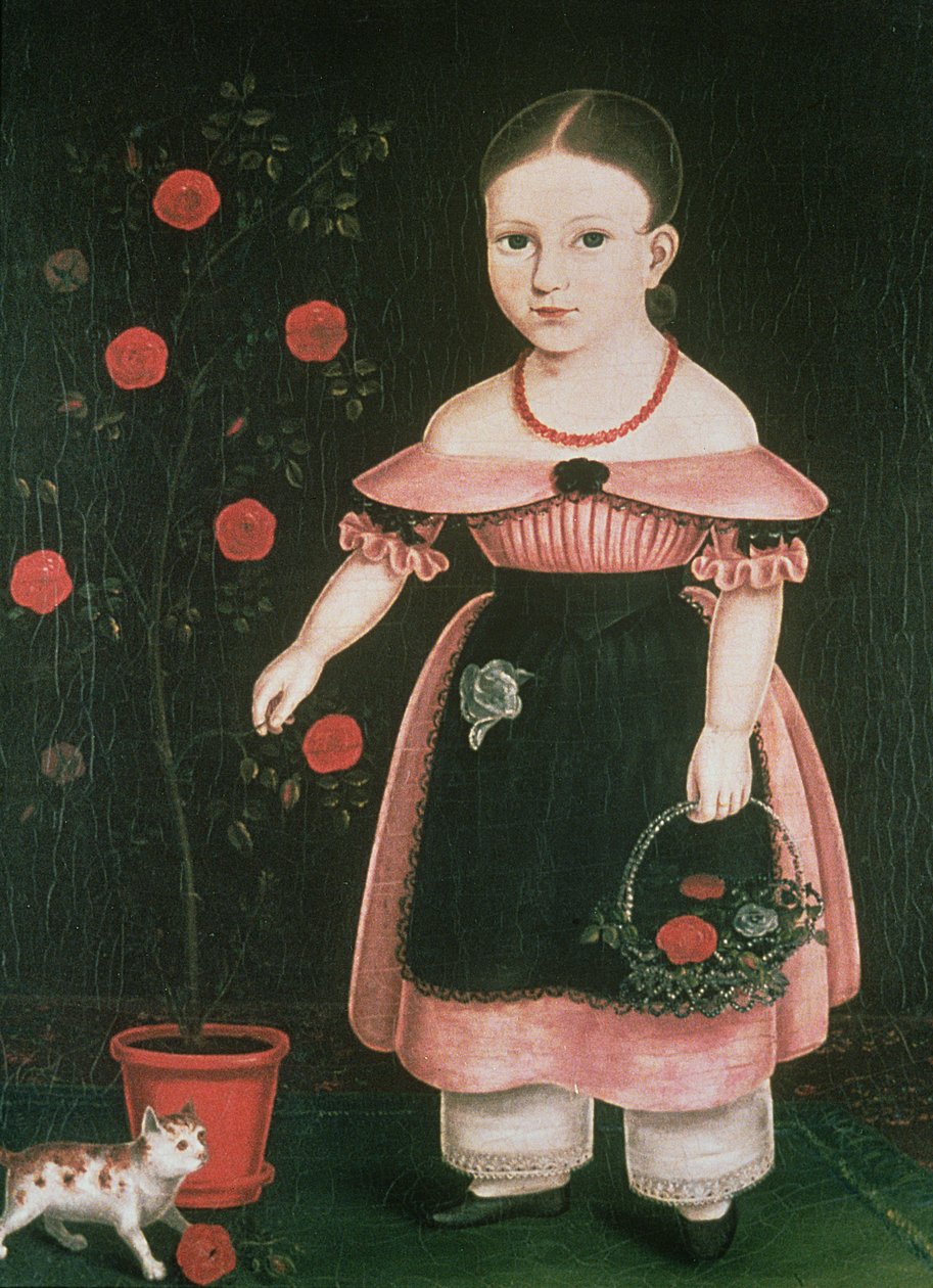 Petite fille en lavande, c.1840 - John Bradley