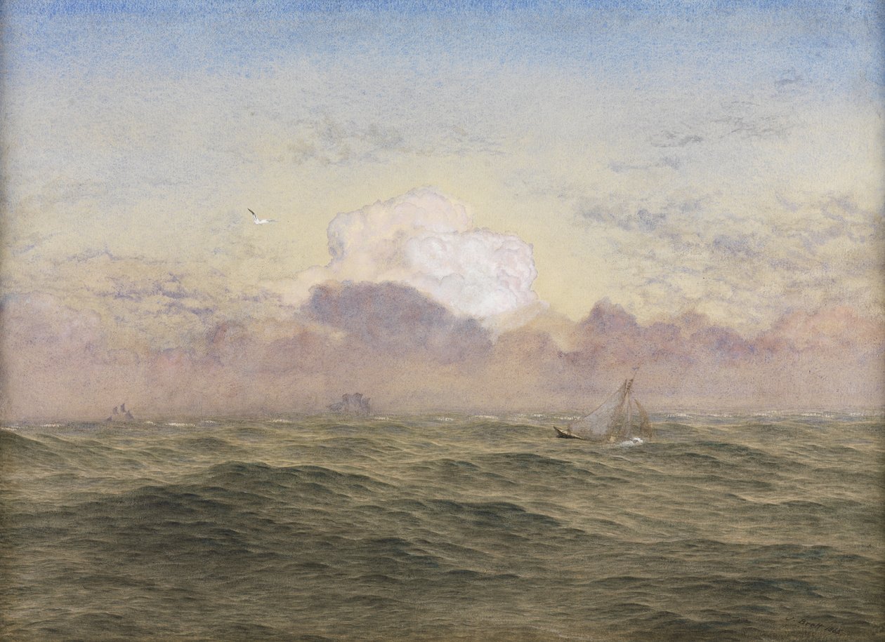 La mer ouverte, 1865 - John Brett