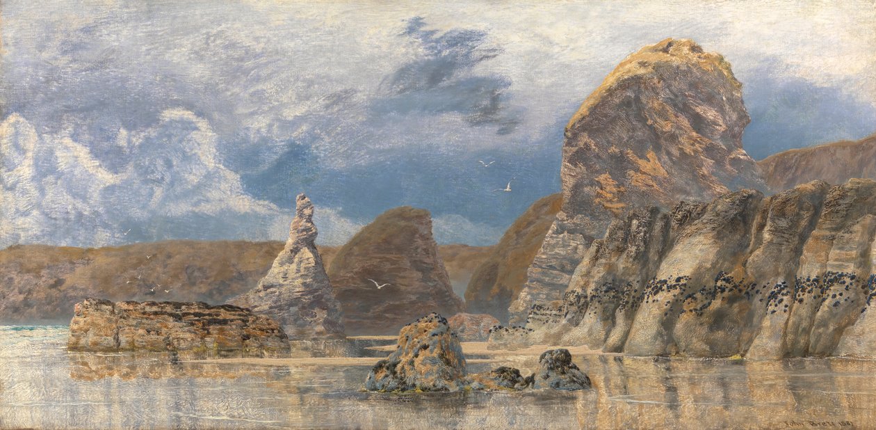 Les bas-fonds de Hareslade Cove, Gower - John Brett