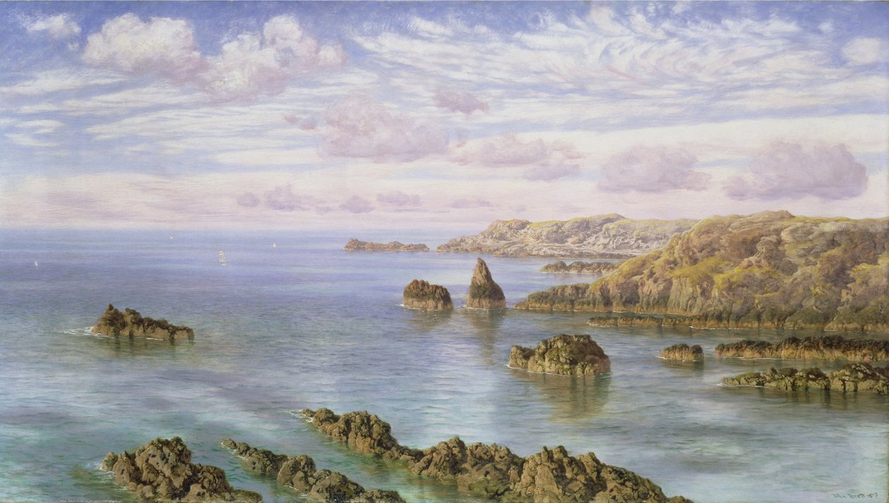 La côte sud de Guernesey - John Brett