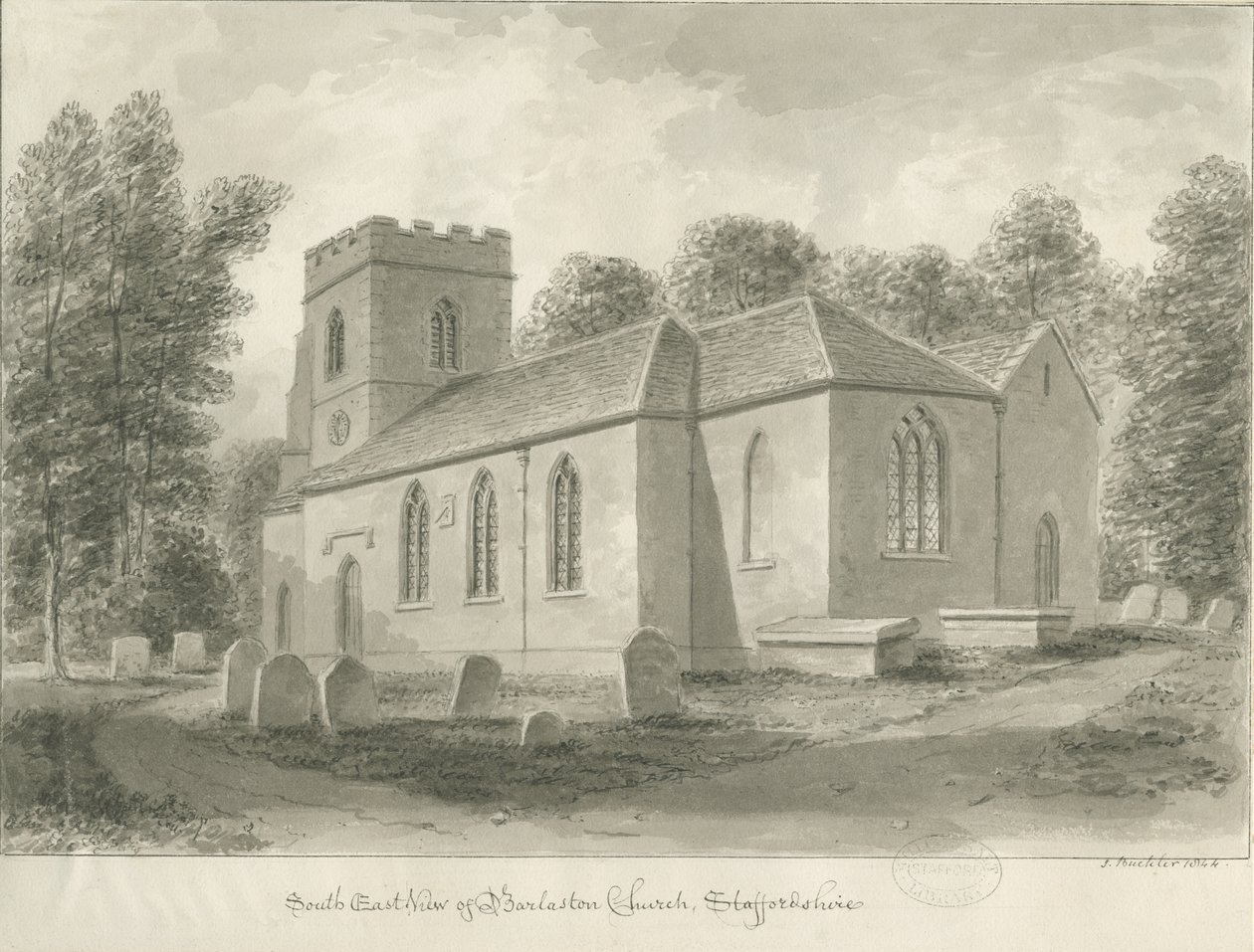 Église de Barlaston - John Buckler