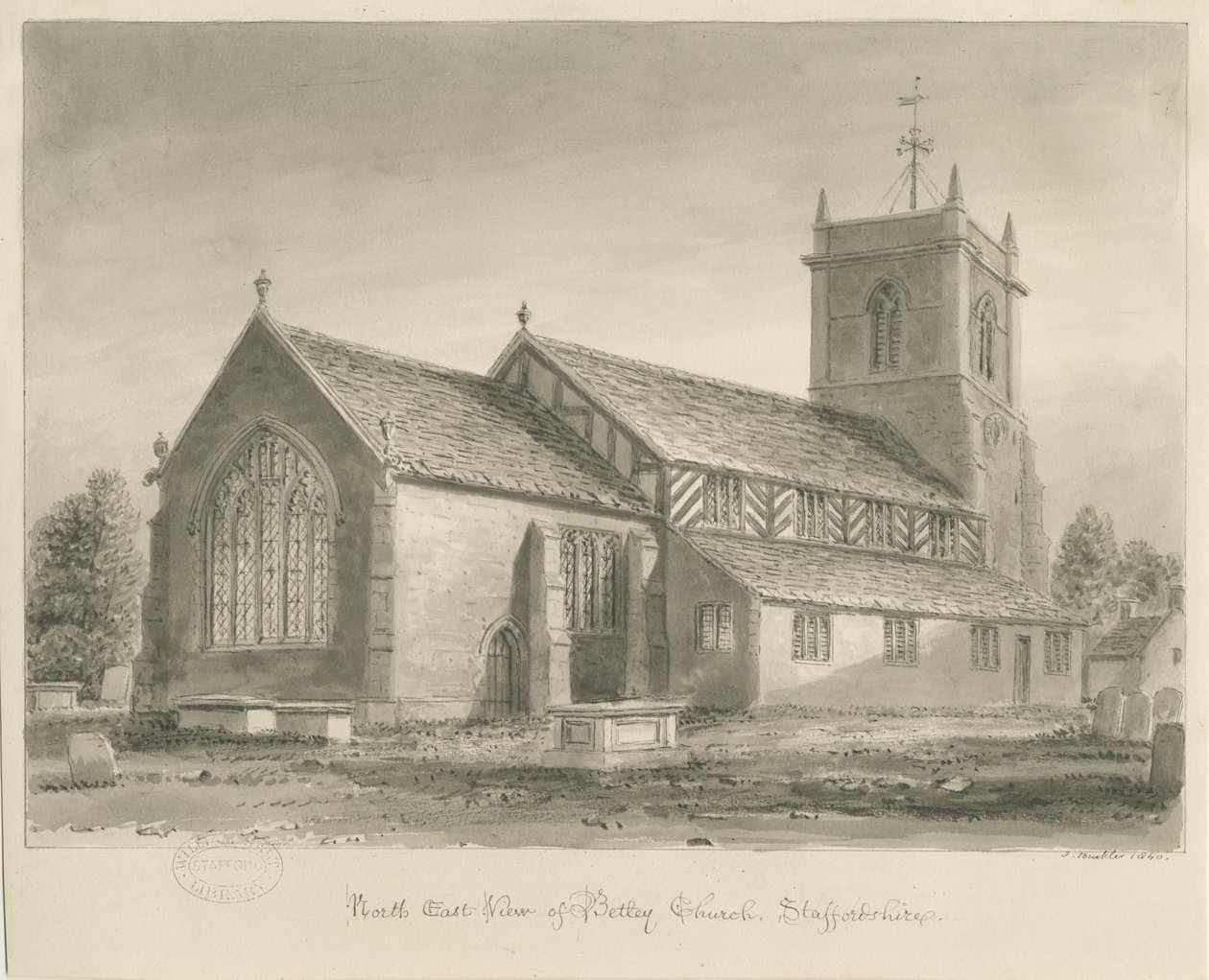 Église de Betley - John Buckler