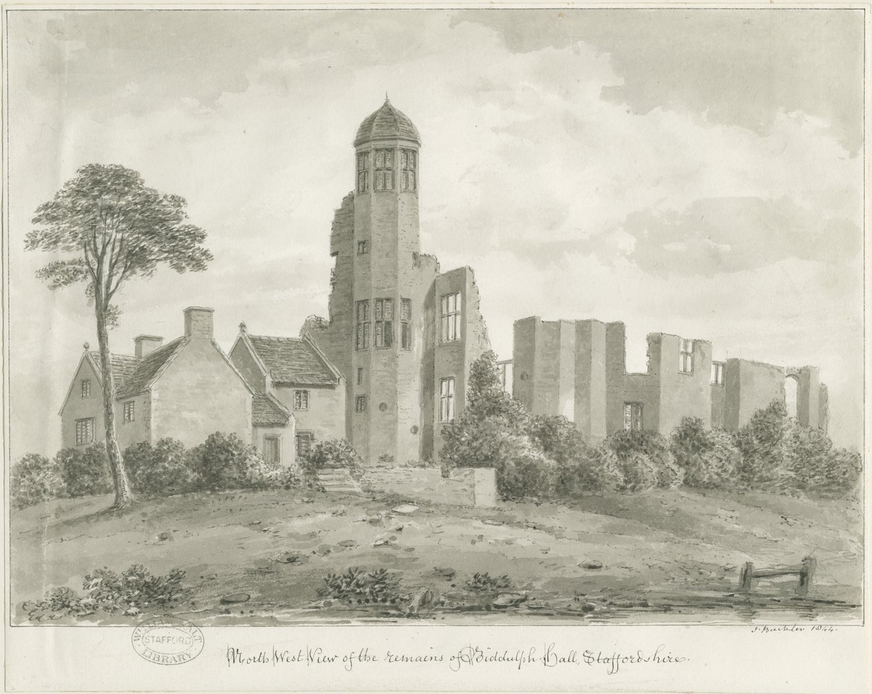 Biddulph Hall (ancien) - John Buckler