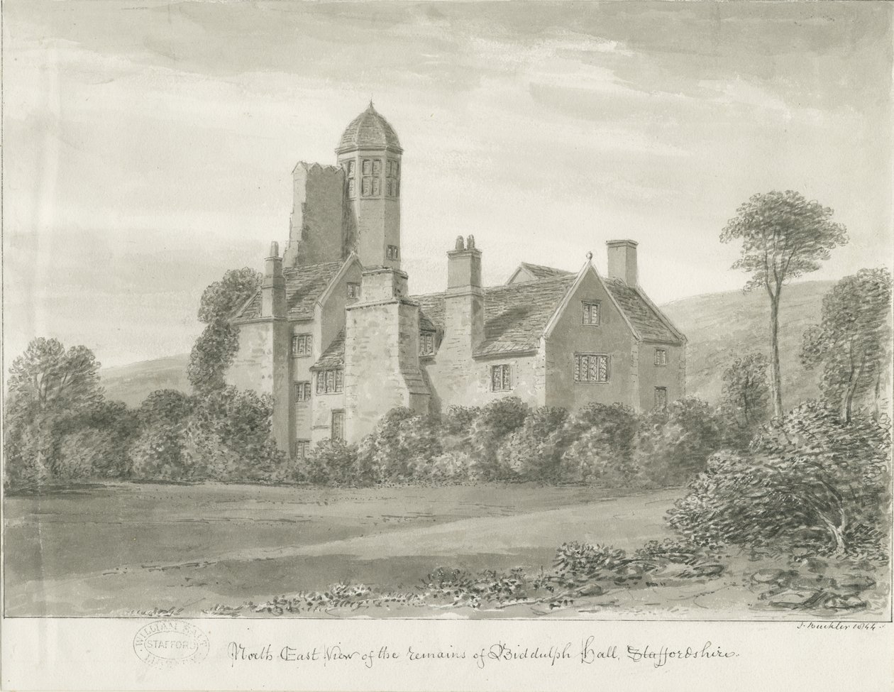 Biddulph Hall (ancien) - John Buckler