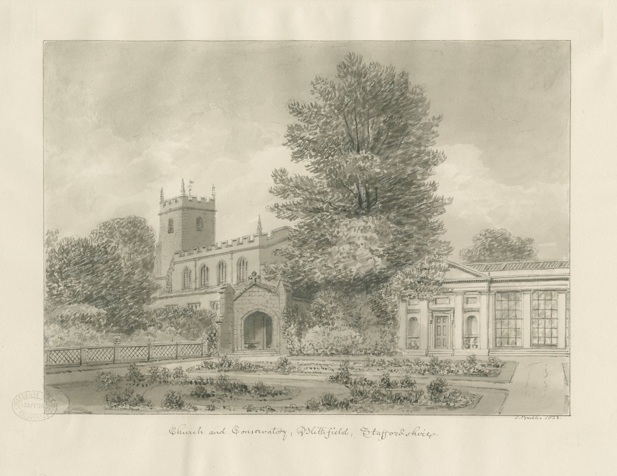 Église de Blithfield - John Buckler