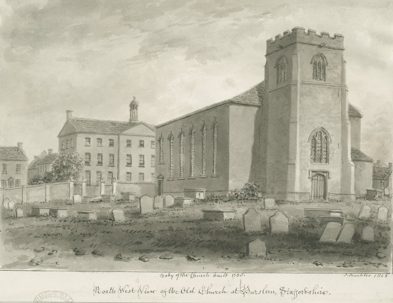 Burslem - Église Saint-Jean - John Buckler