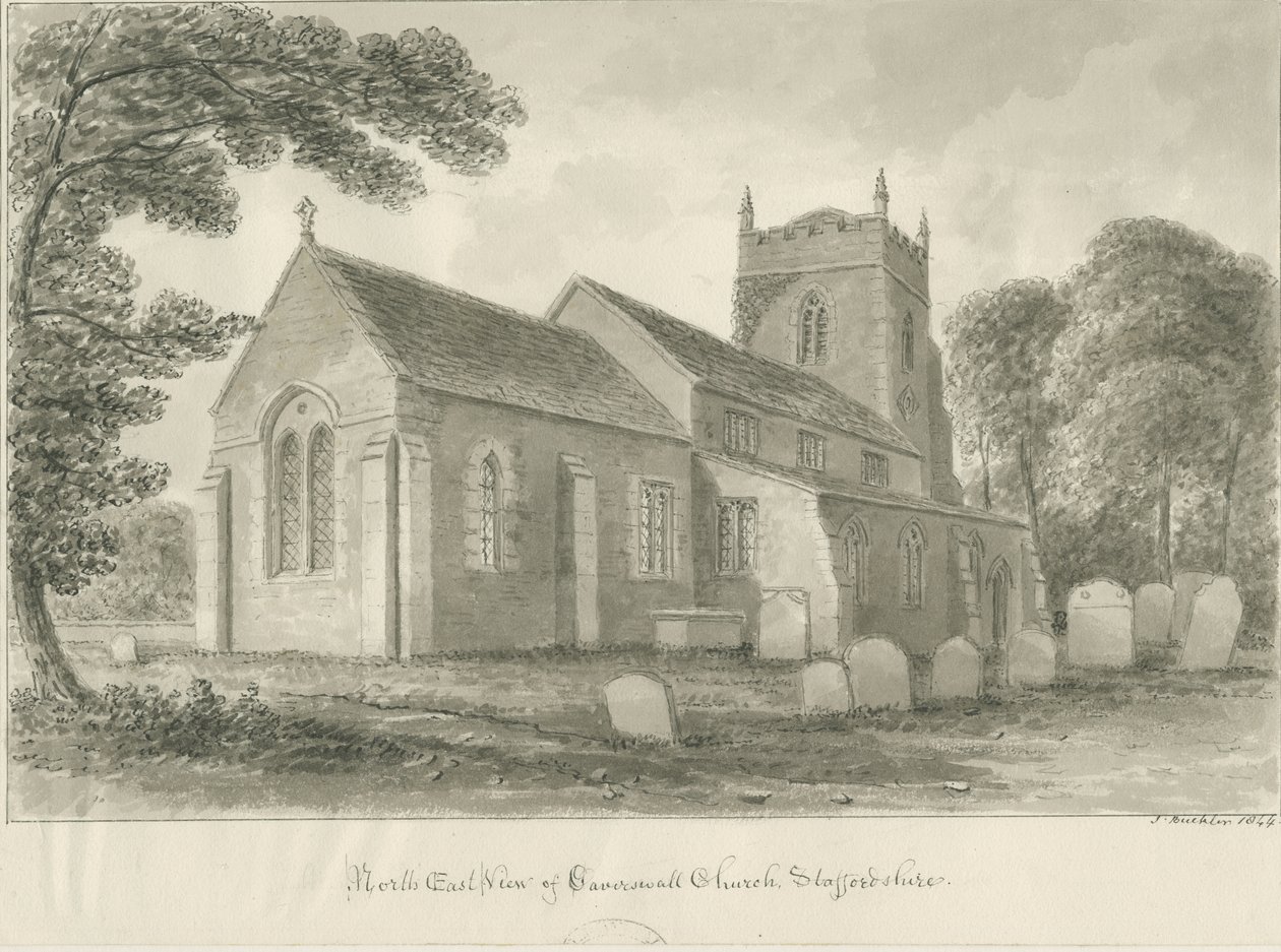 Église de Caverswall - John Buckler