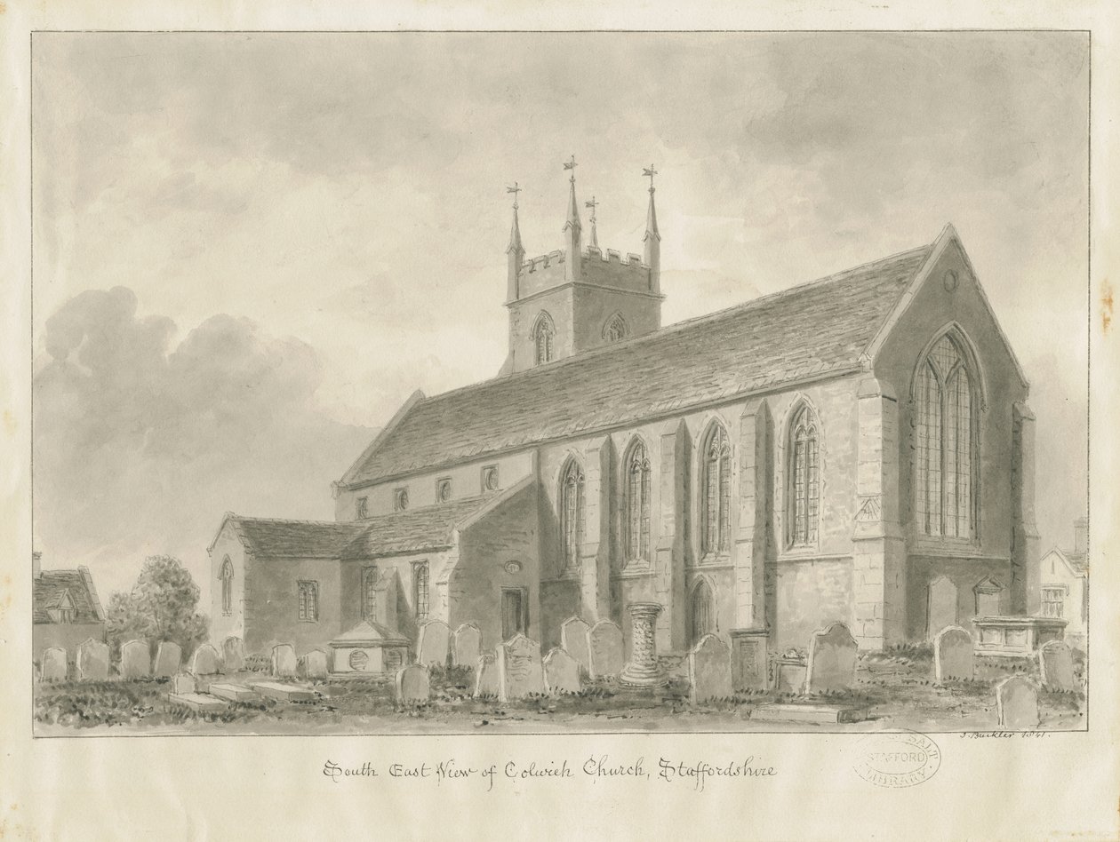 Église de Colwich - John Buckler
