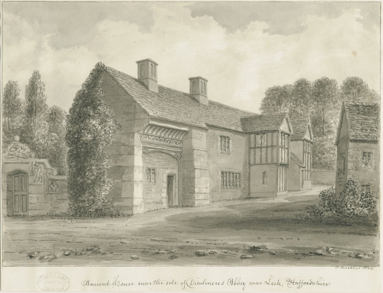 Abbaye de Dieulacres - Maison ancienne - John Buckler