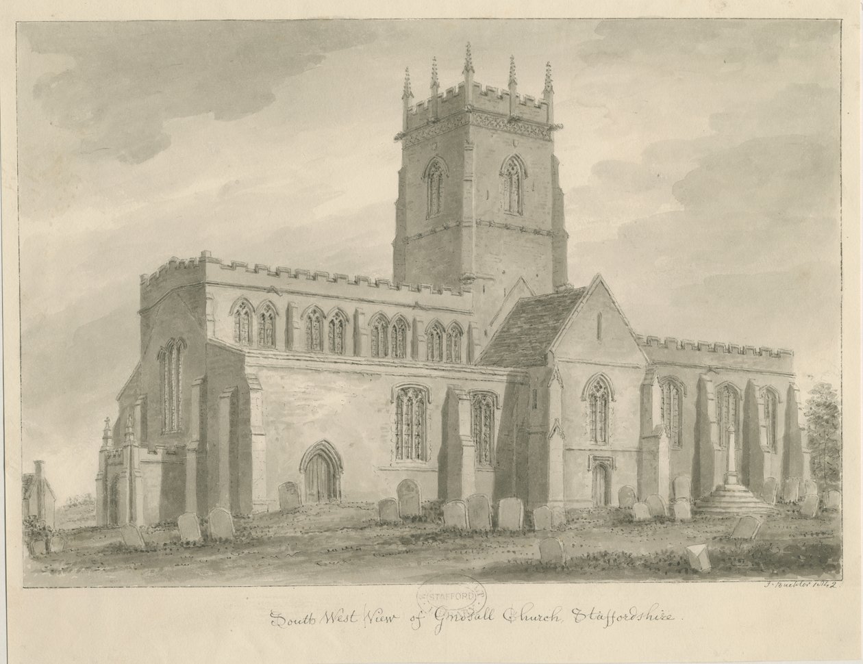 Église de Gnosall - John Buckler