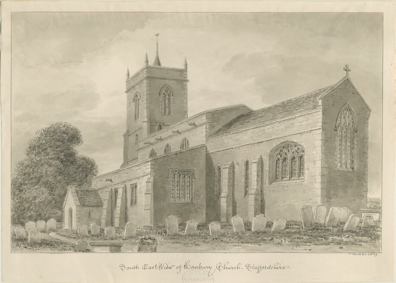 Église de Hanbury - John Buckler