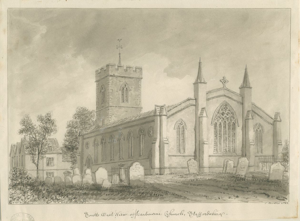 Église de Harborne - John Buckler