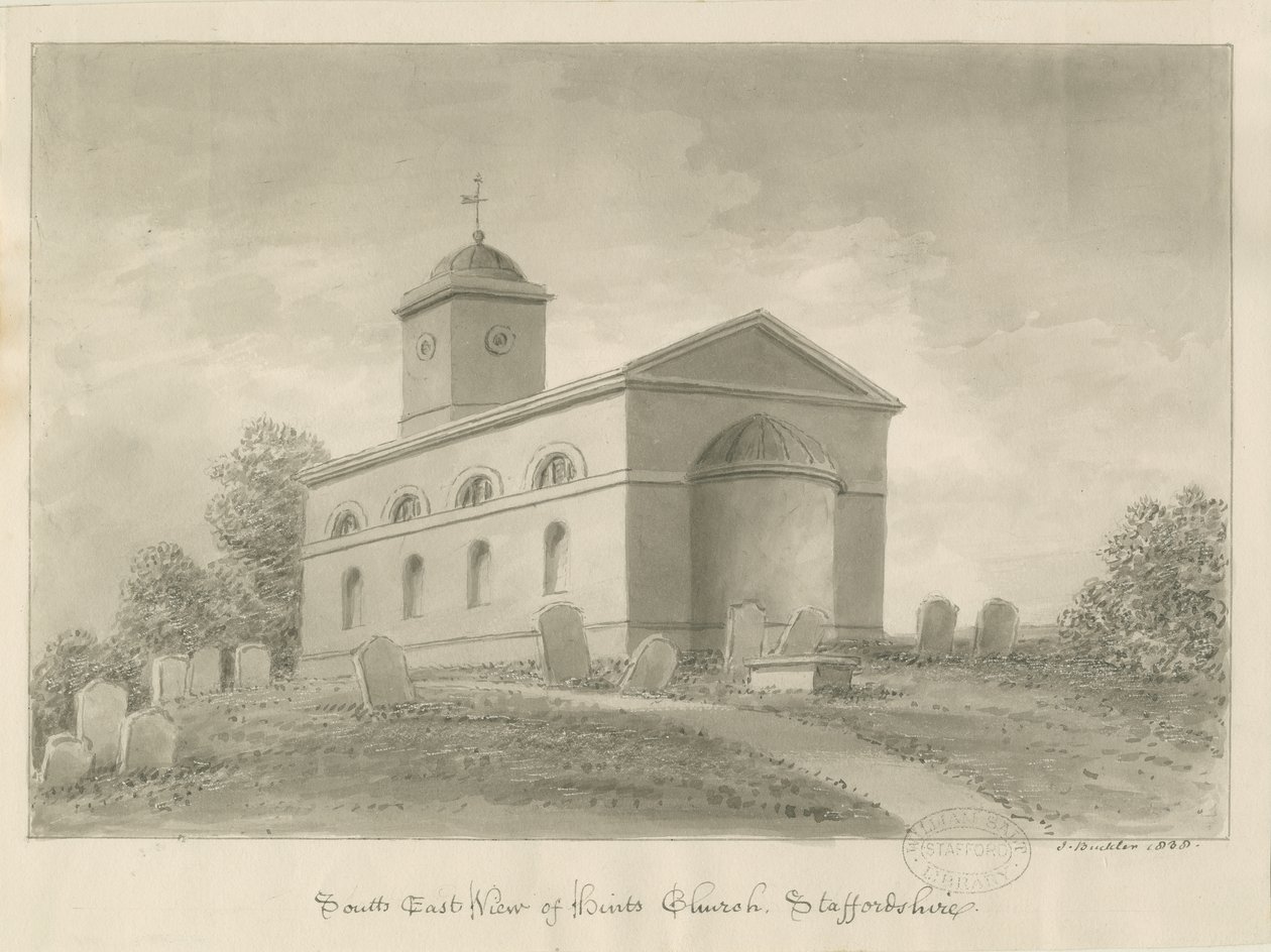 Église de Hints - John Buckler