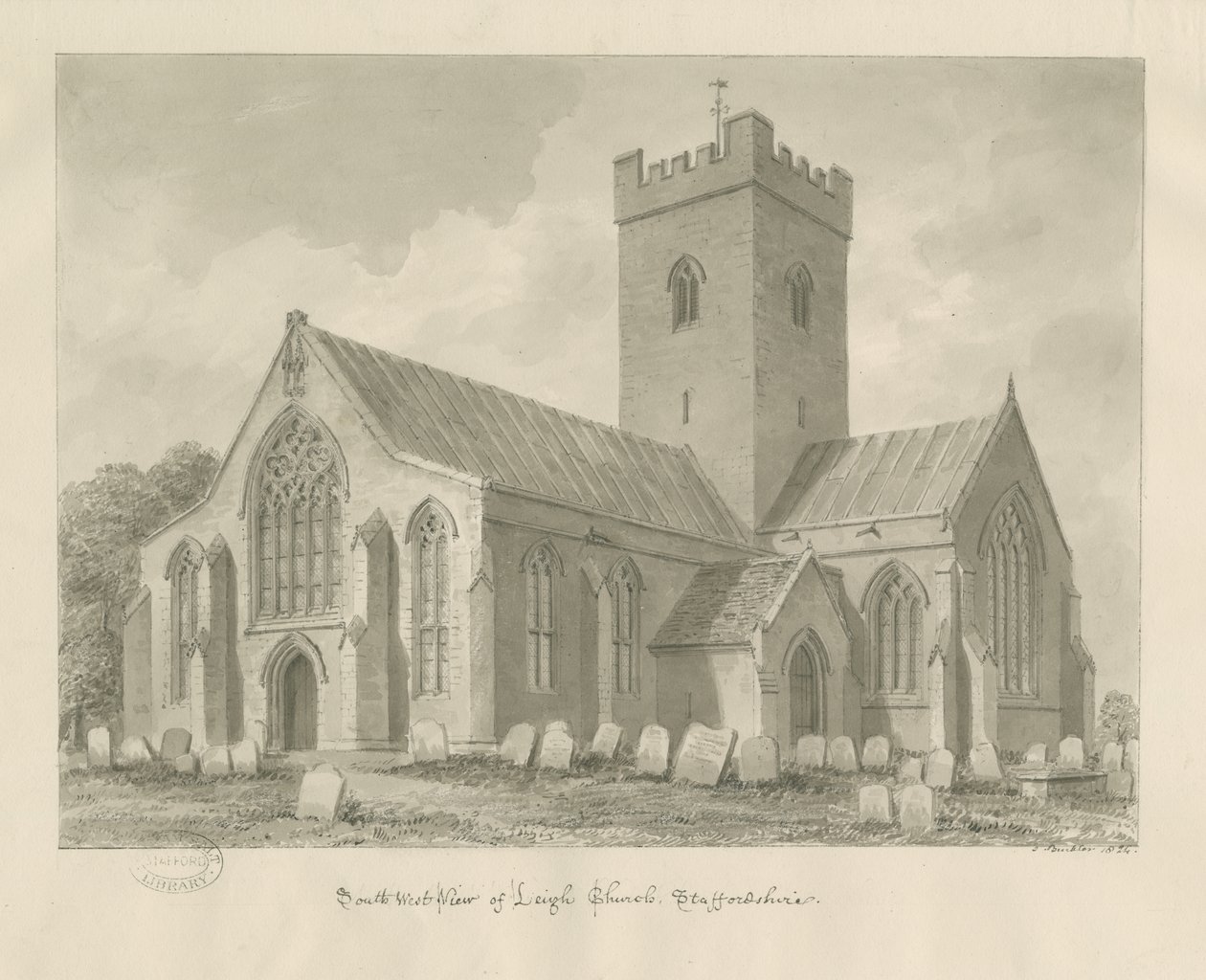 Église de Leigh - John Buckler