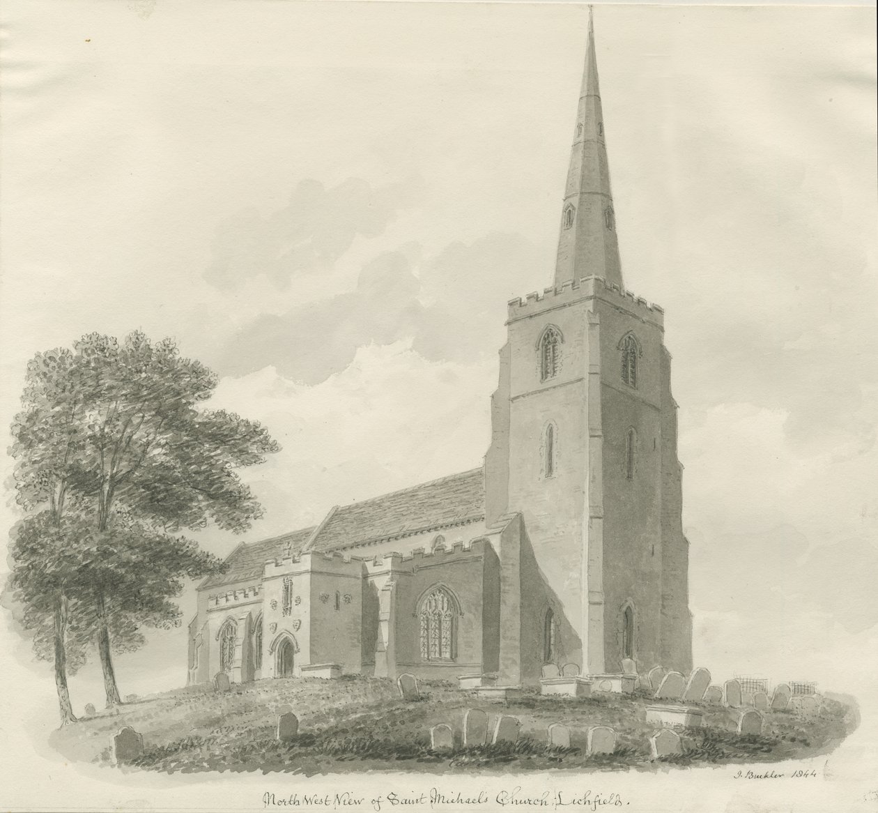 Lichfield - Église St. Michael - John Buckler