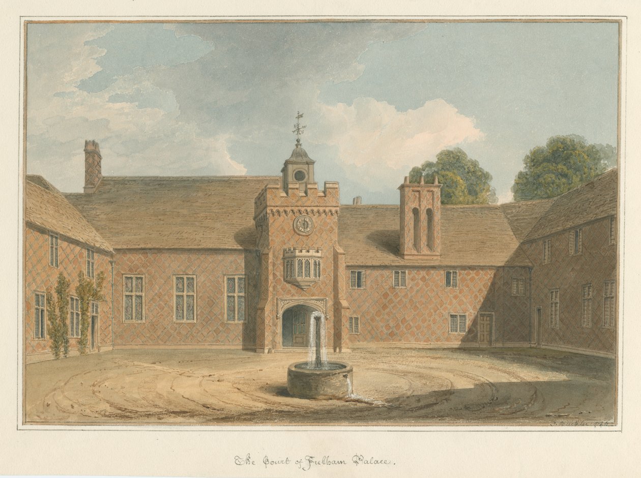 Middlesex - Palais de Fulham - La Cour - John Buckler