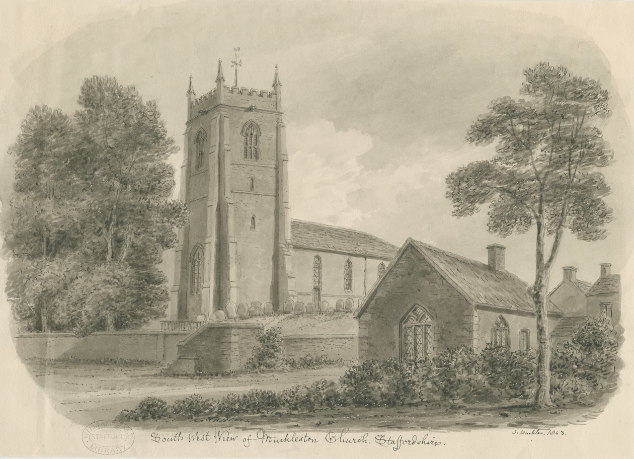 Église de Mucklestone - John Buckler