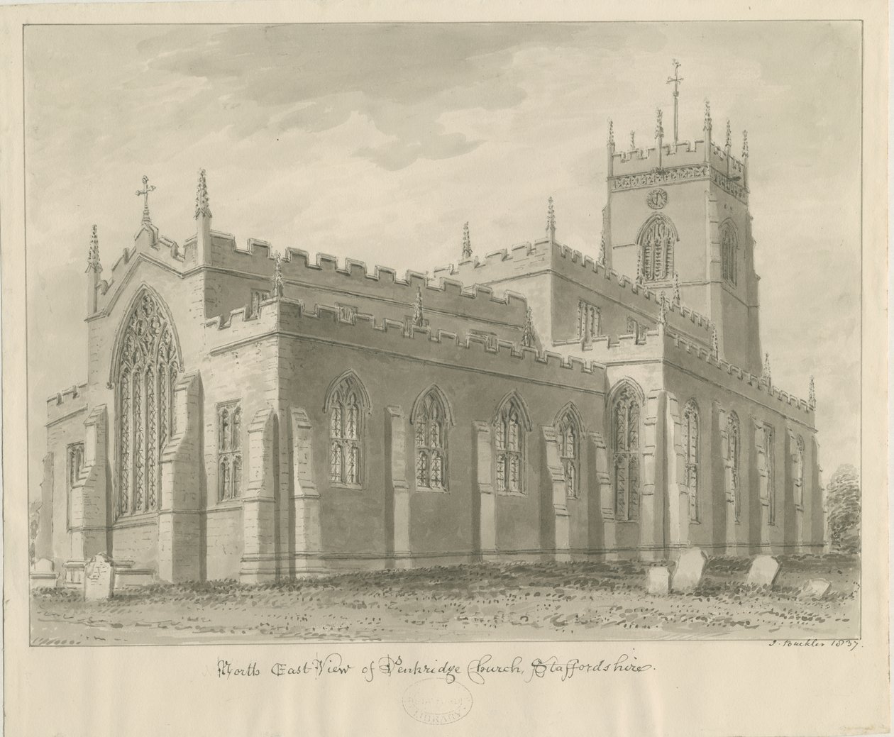 Église de Penkridge - John Buckler