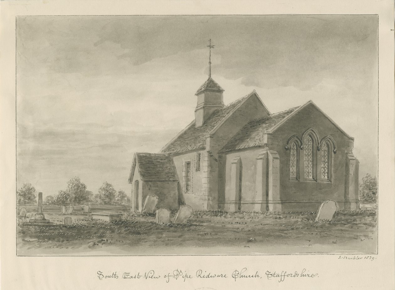 Église de Pipe Ridware - John Buckler