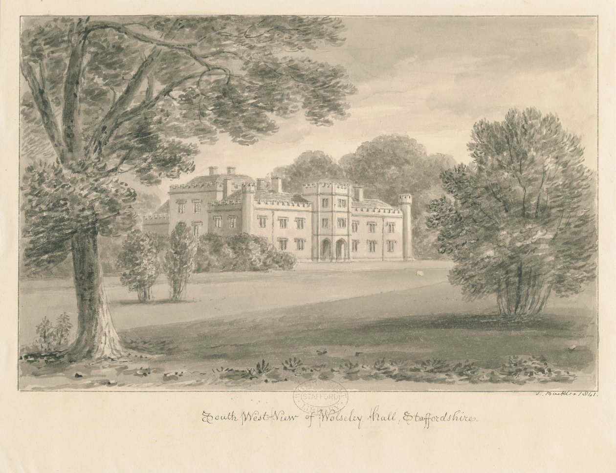 Wolseley Hall - John Buckler