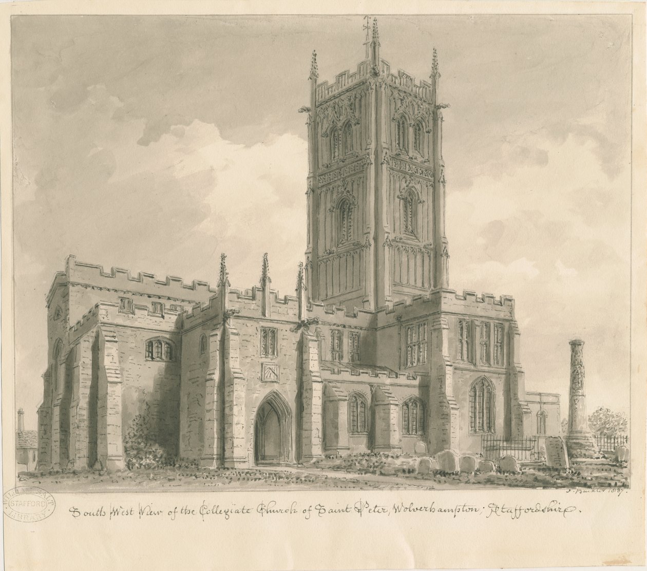 Wolverhampton - Église Saint-Pierre - John Buckler