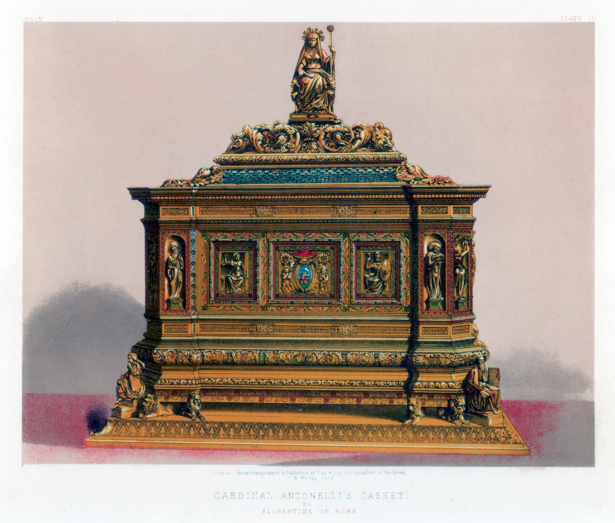 Coffret du cardinal Antonelli, 19ème siècle - John Burley Waring