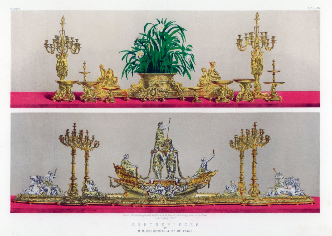 Centres de table, 19e siècle - John Burley Waring