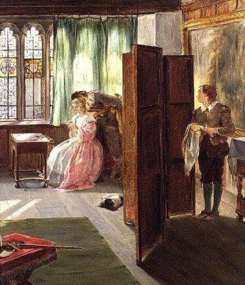 Dernier coup échec et mat (2 détails) - John Callcott Horsley