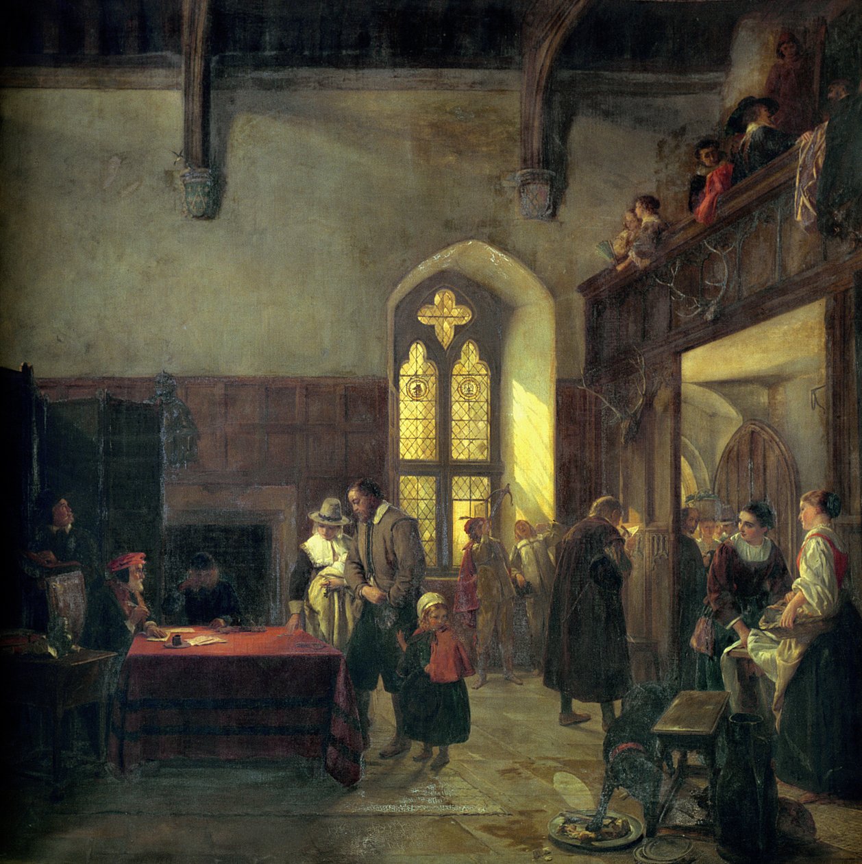 Jour de loyer à Haddon Hall - John Callcott Horsley