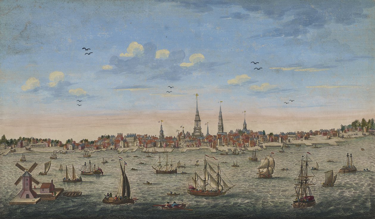 Vue en perspective est de Philadelphie, 1778 - John Carwitham