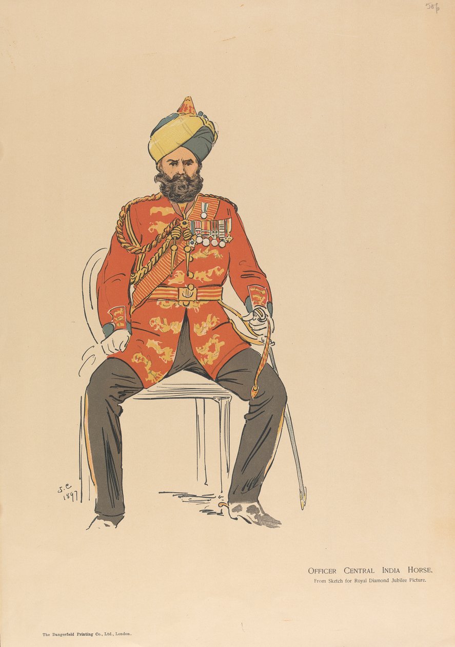 Officier Central India Horse - John Charlton