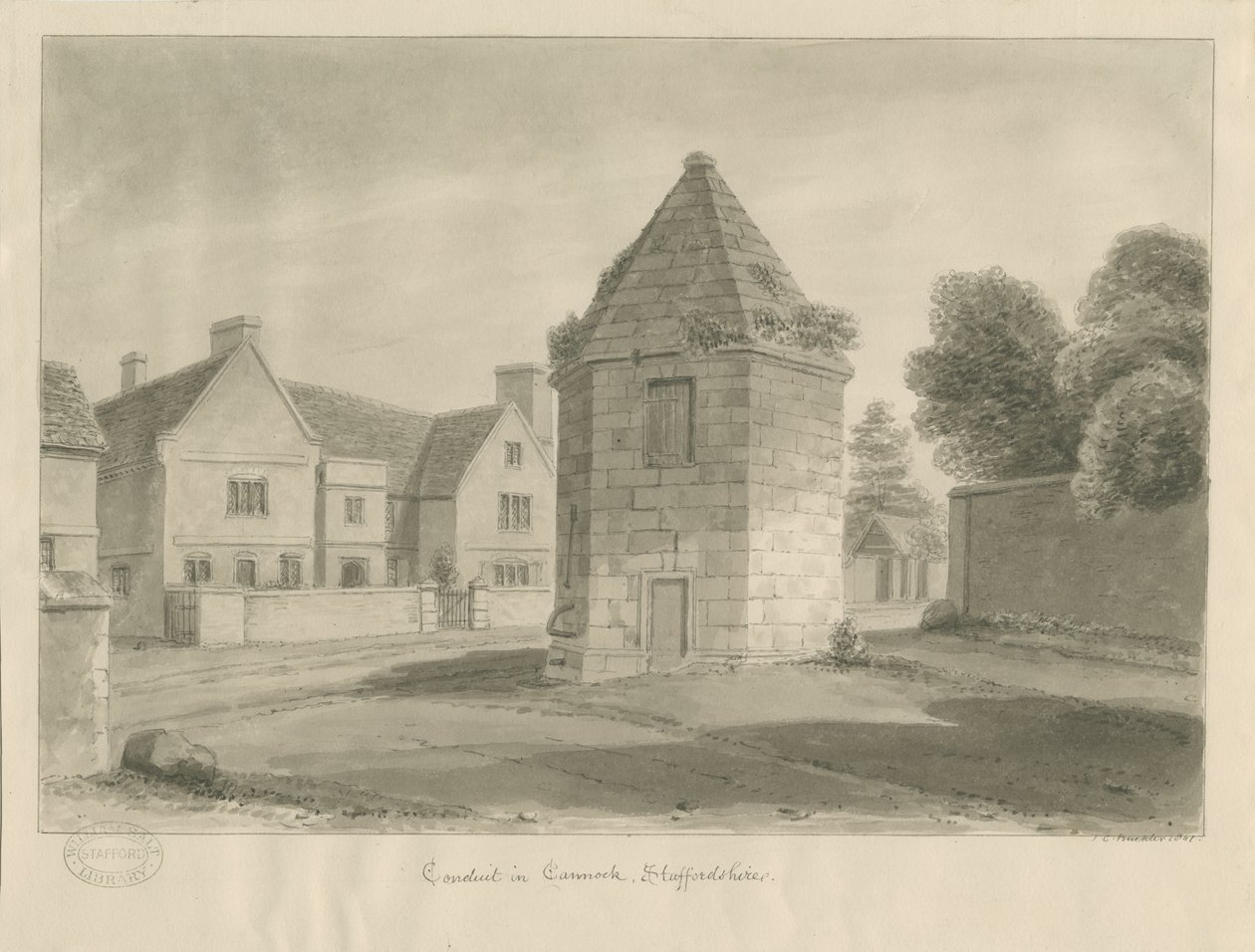 Cannock Town - Conduit - John Chessell Buckler