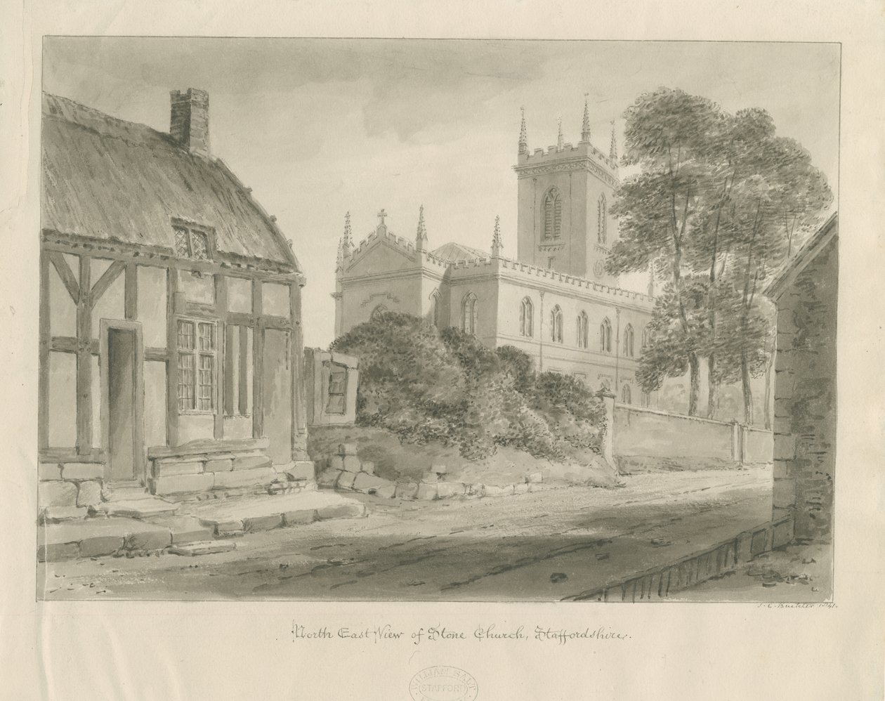 Église de Stone - John Chessell Buckler