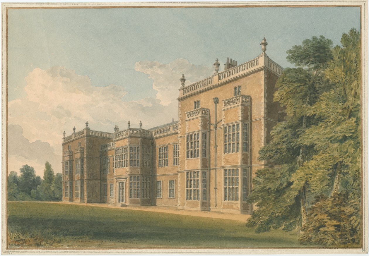 Yorkshire - Écurie de Burton, 1818 - John Chessell Buckler