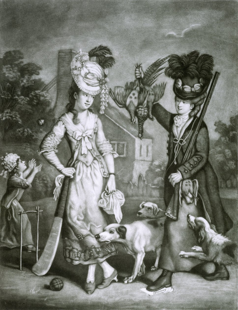 Miss Wicket et Miss Trigger, 1778 - John Collet