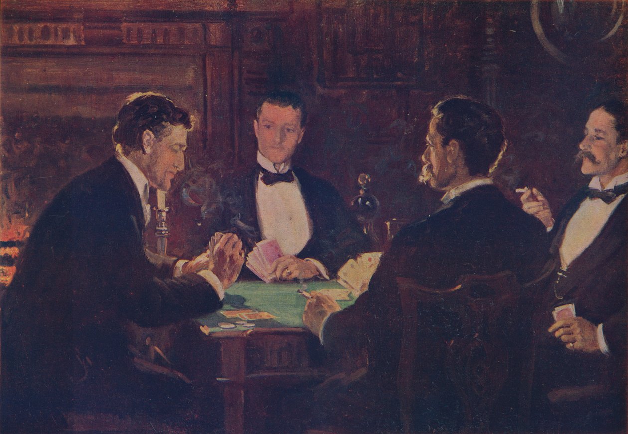 Les joueurs de whist, vers 1900, vers 1915 - John Collier