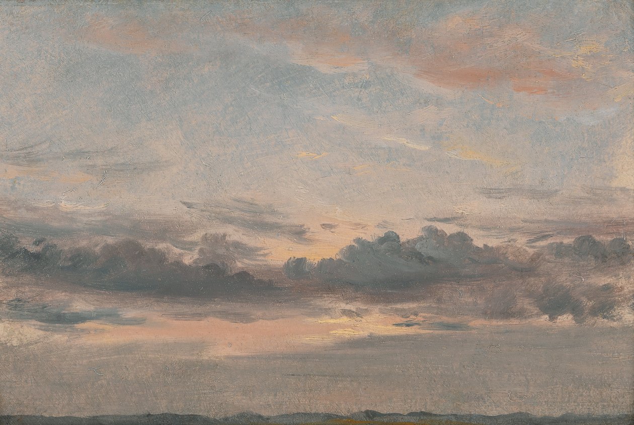 Étude de nuages, coucher de soleil - John Constable