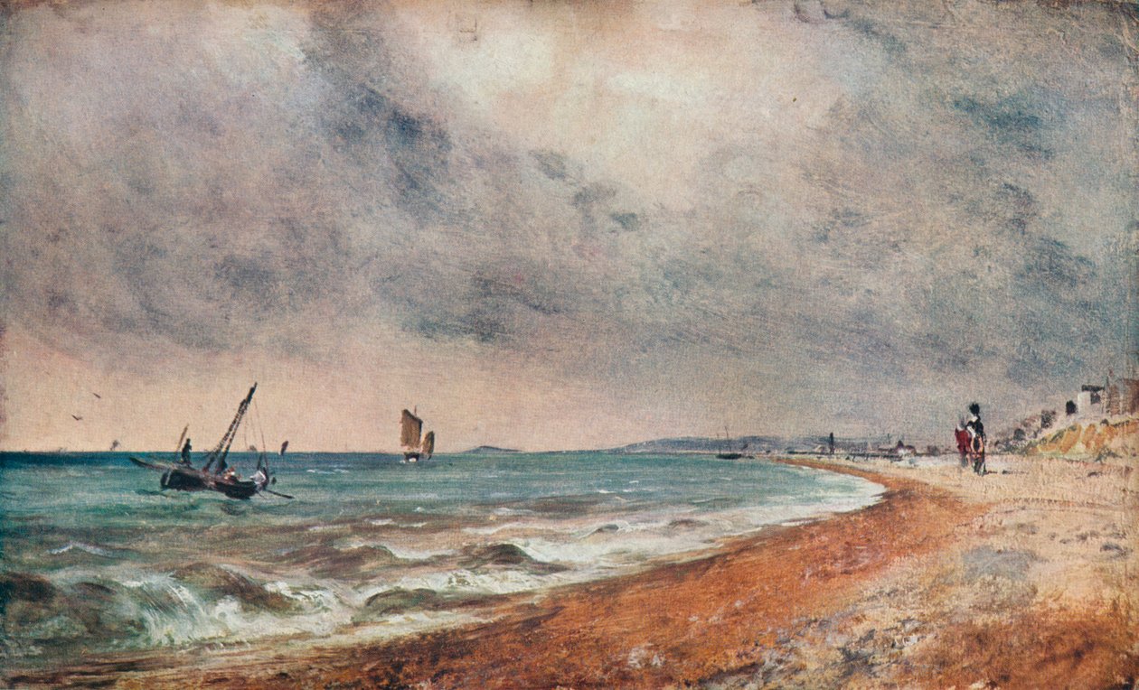 Plage de Hove, avec bateaux de pêche, c1824 - John Constable