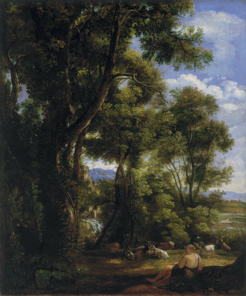 Paysage avec chevrier et chèvres - John Constable