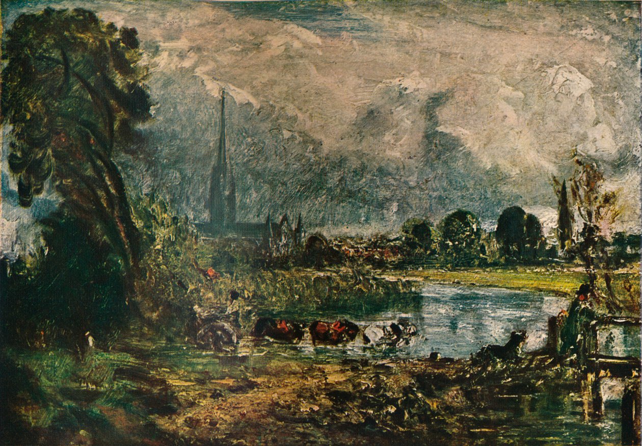 Cathédrale de Salisbury, vers 1829, 1911 - John Constable
