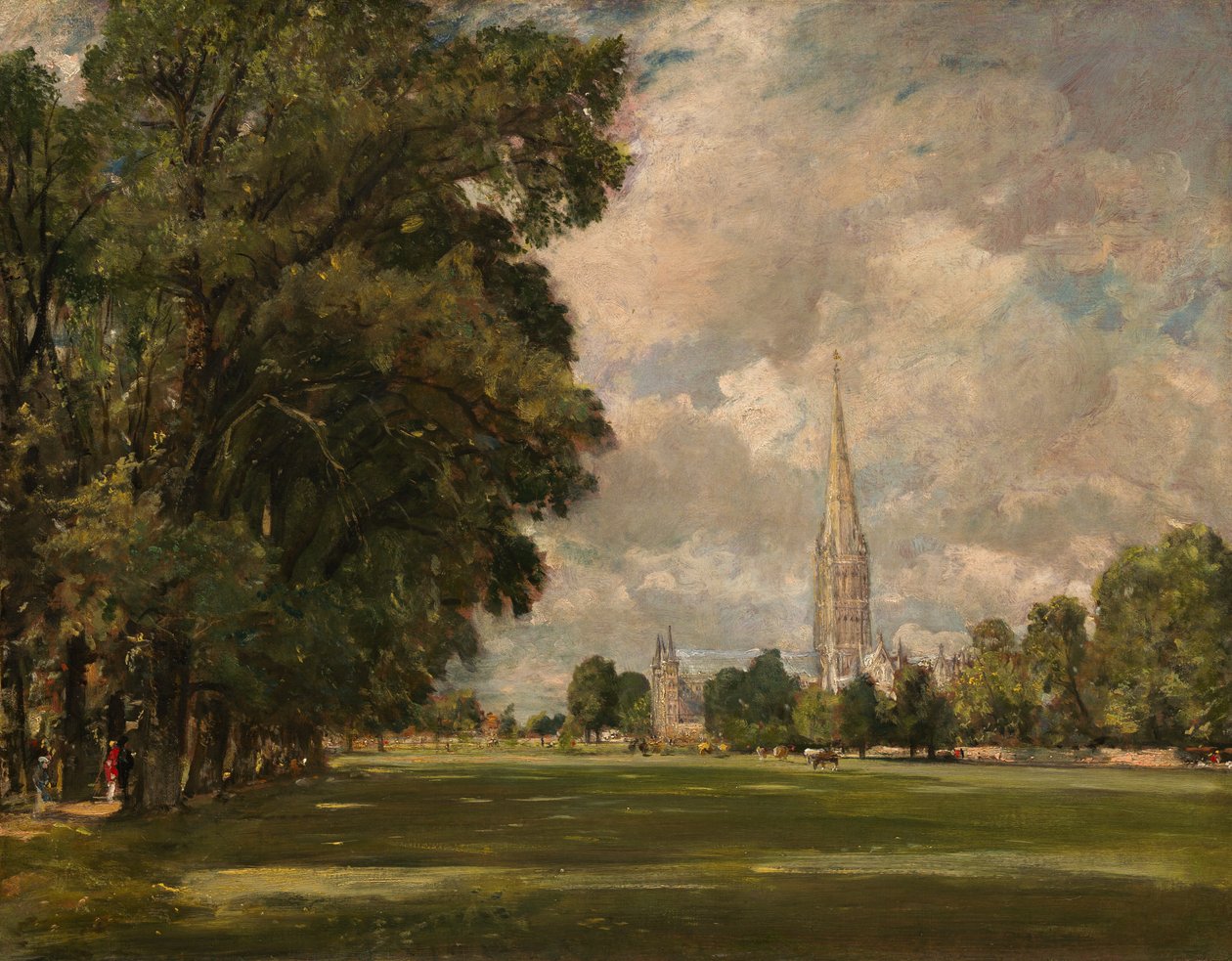 Cathédrale de Salisbury depuis Lower Marsh Close - John Constable