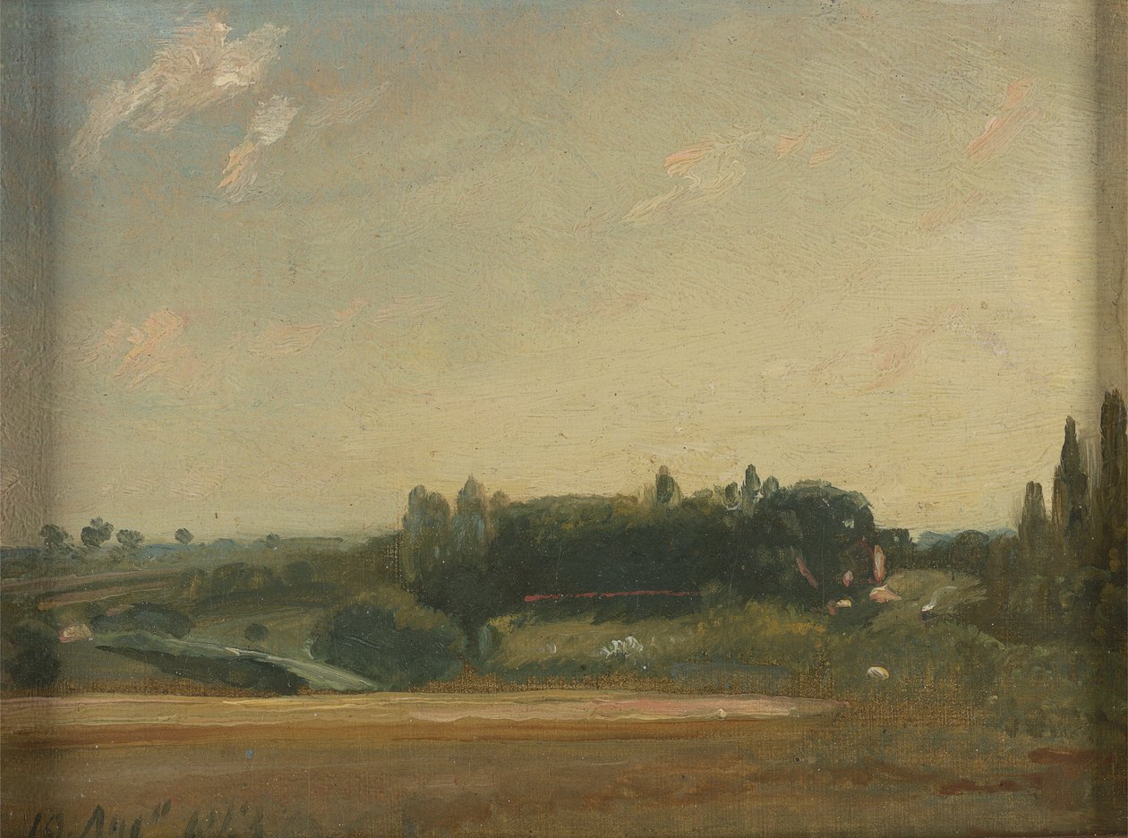 Vue Vers le Presbytère, East Bergholt - John Constable