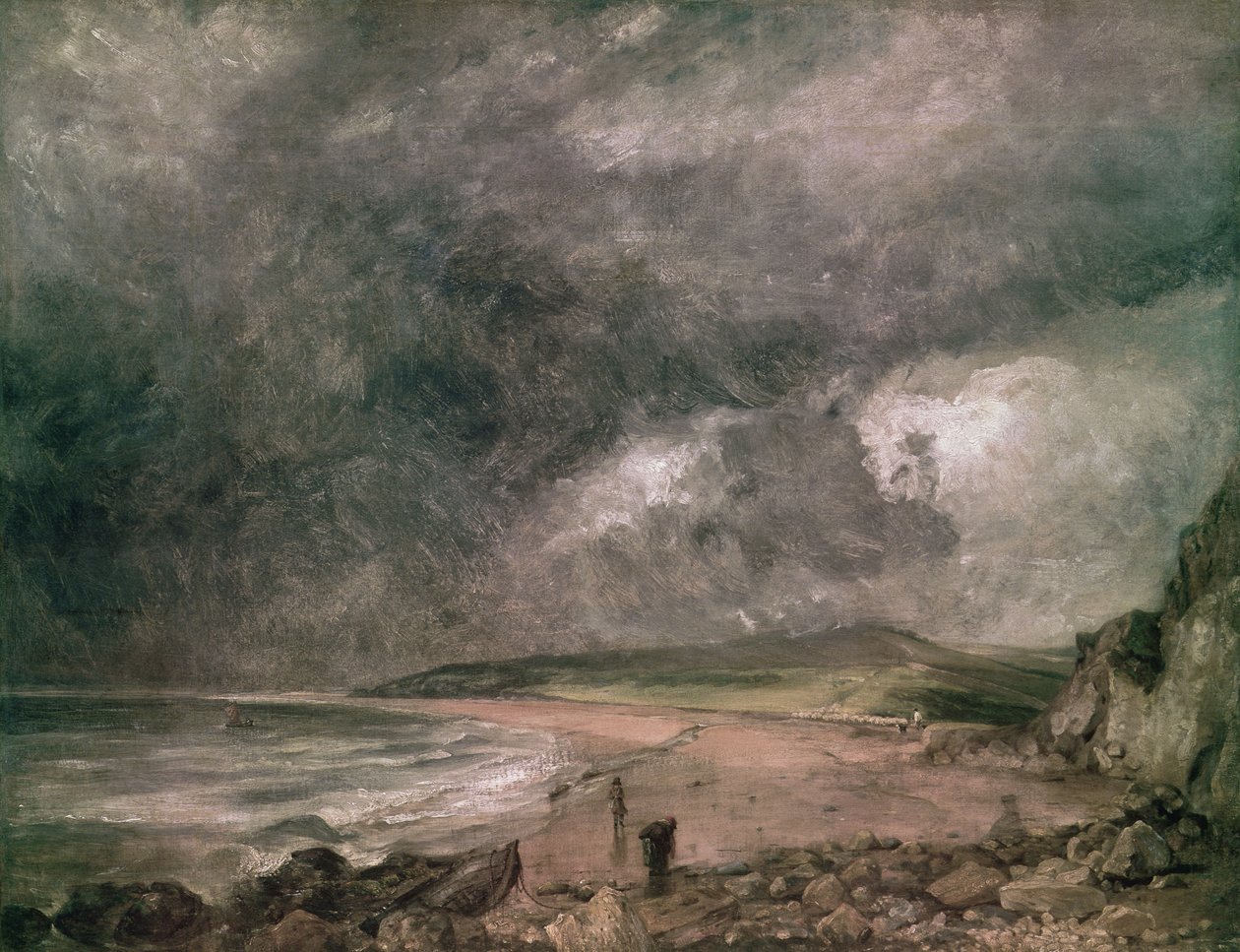 Baie de Weymouth avec tempête approchante - John Constable