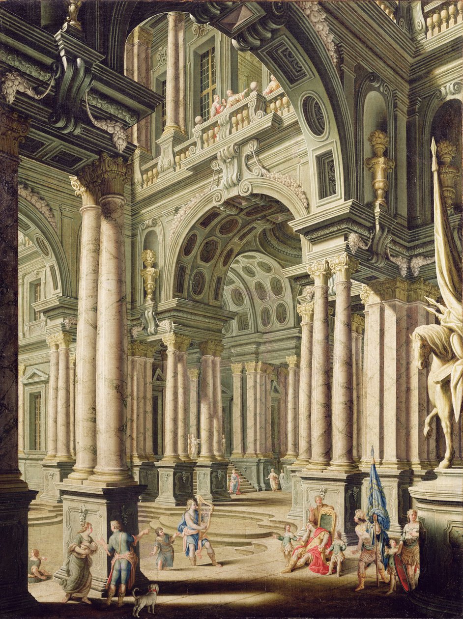Palais imaginaire avec David devant Saül - John Devoto