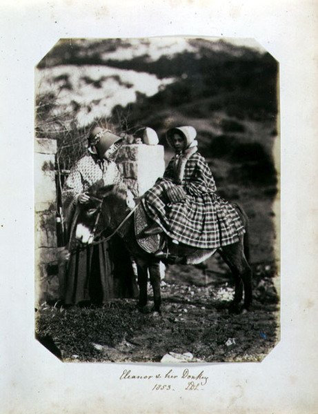 Eleanor et son âne - John Dillwyn Llewelyn