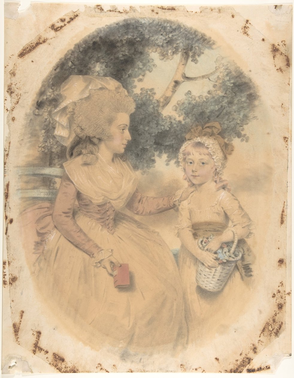 Mme Morgan et son enfant, 1785 - John Downman