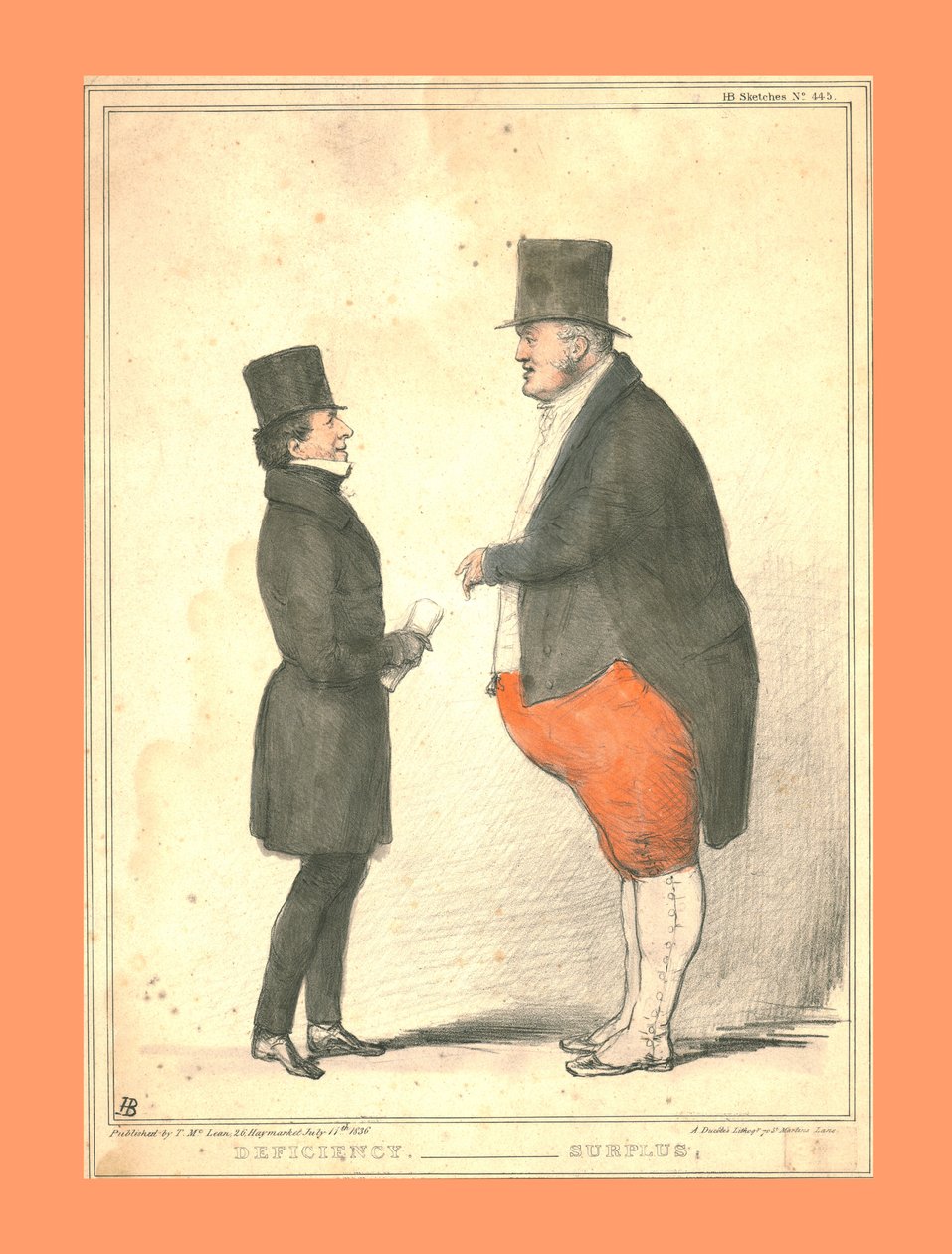 Déficit. - Excédent, 1836 - John Doyle