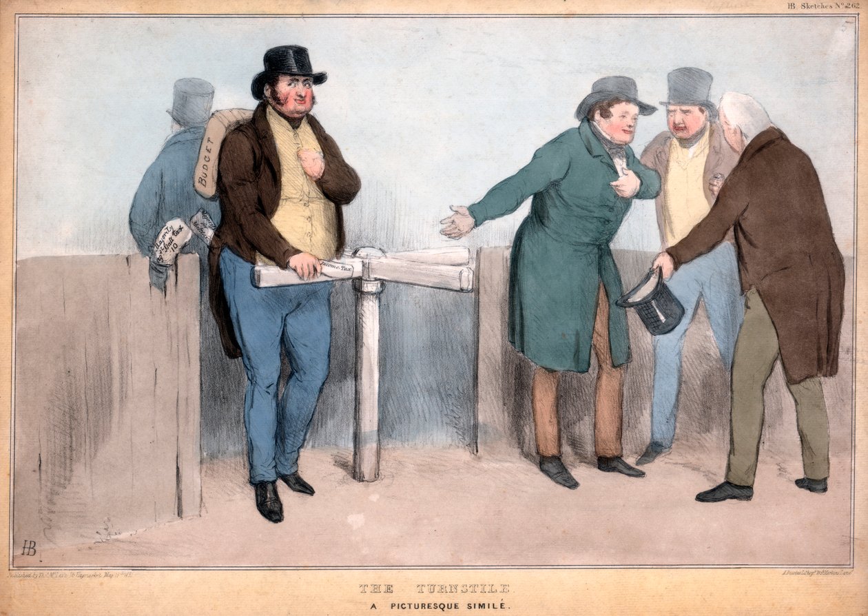 Le tourniquet, une comparaison pittoresque, 19ème siècle - John Doyle