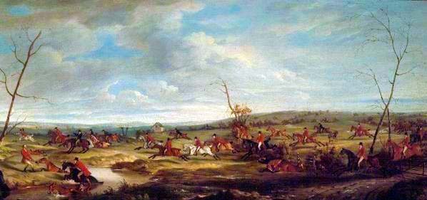 Course près de Melton Mowbray, 1824 - John E. Ferneley